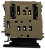 Держатель для карт, SCC151349719, 2SIM-nano, с автовыталкивателем и лотком, 6+7 pin